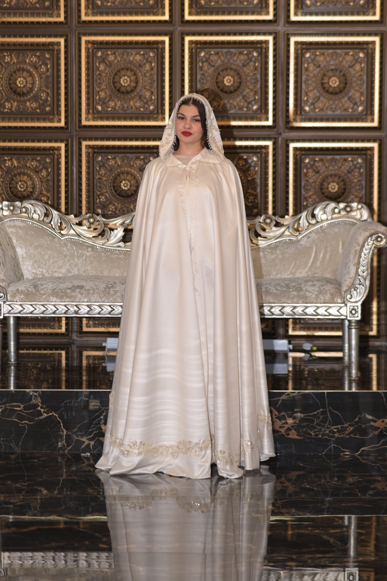 Flurry bridal cape