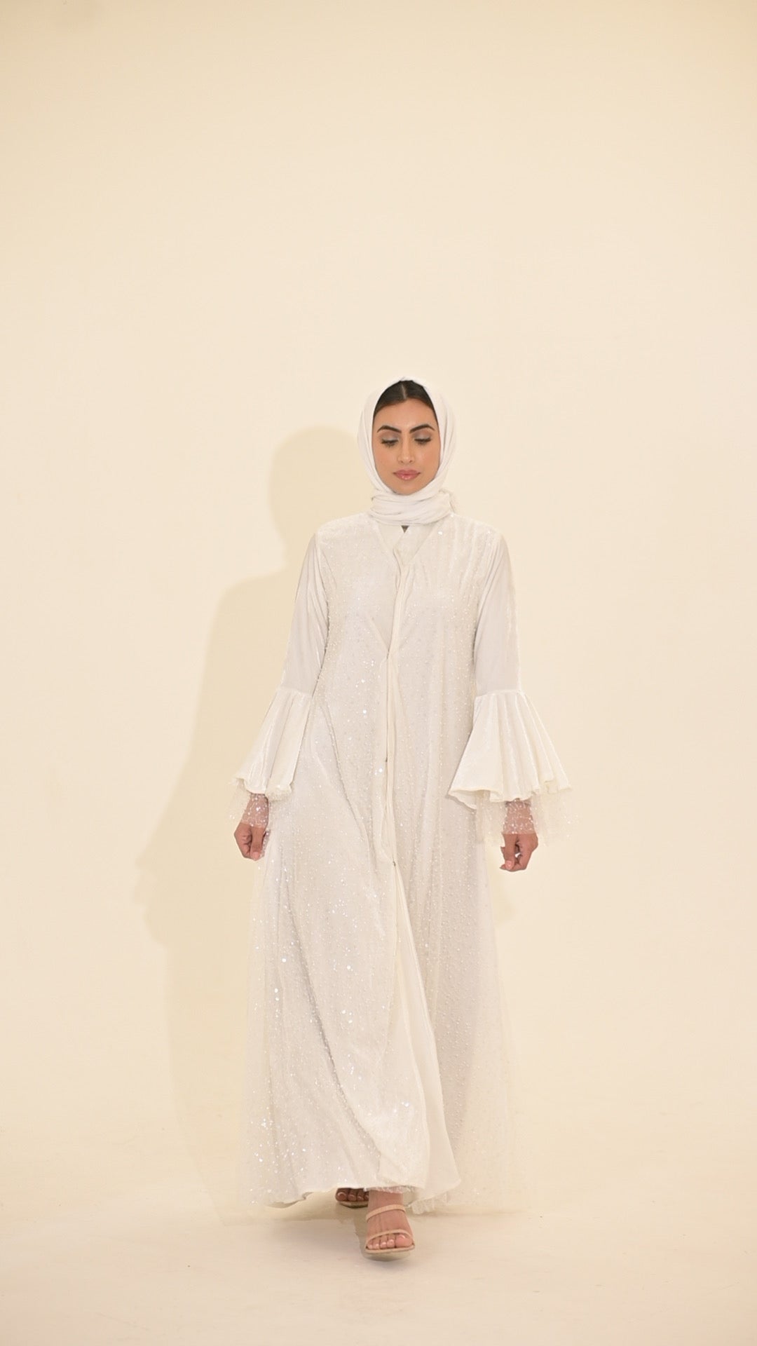 The pearls bridal abaya