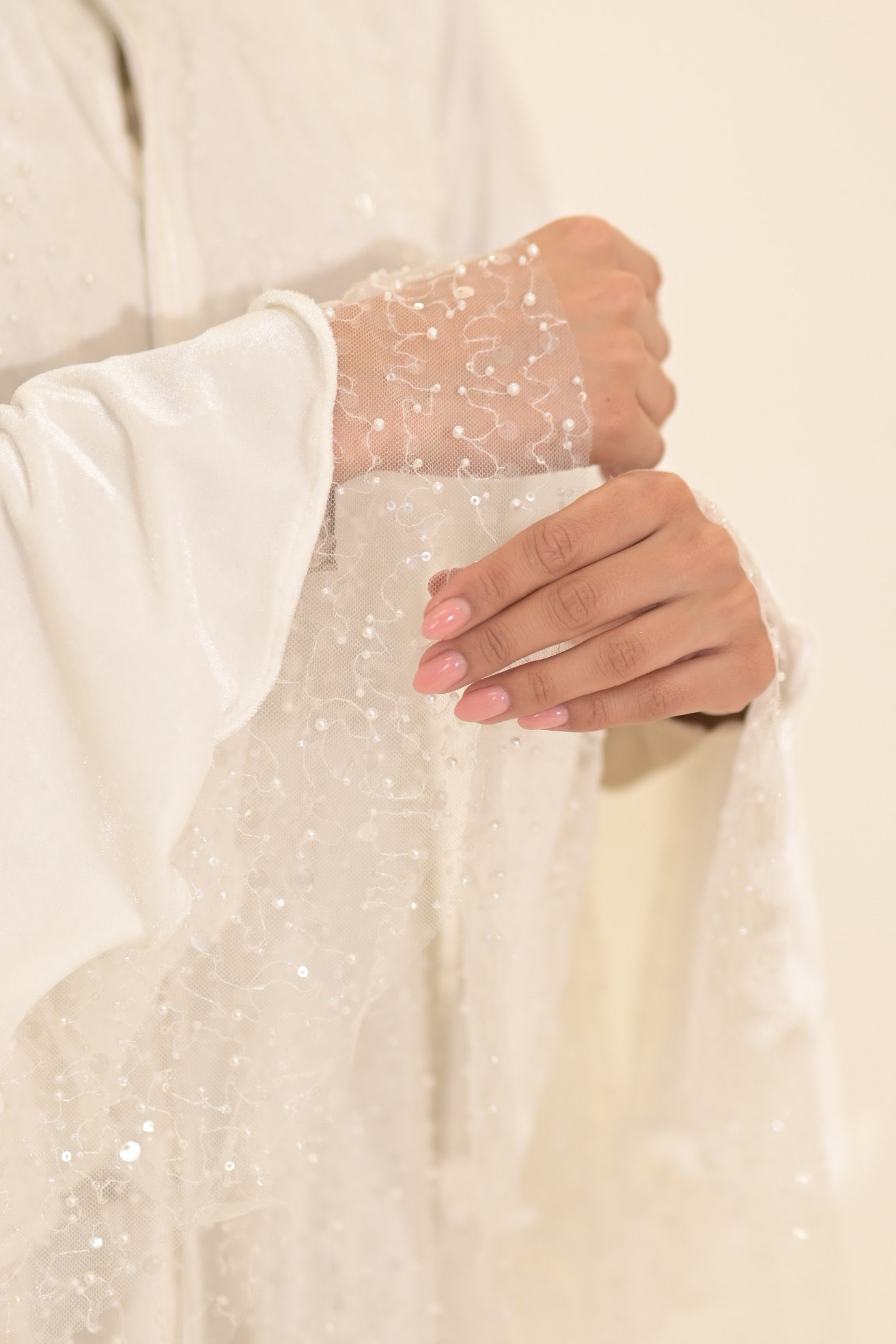 The pearls bridal abaya