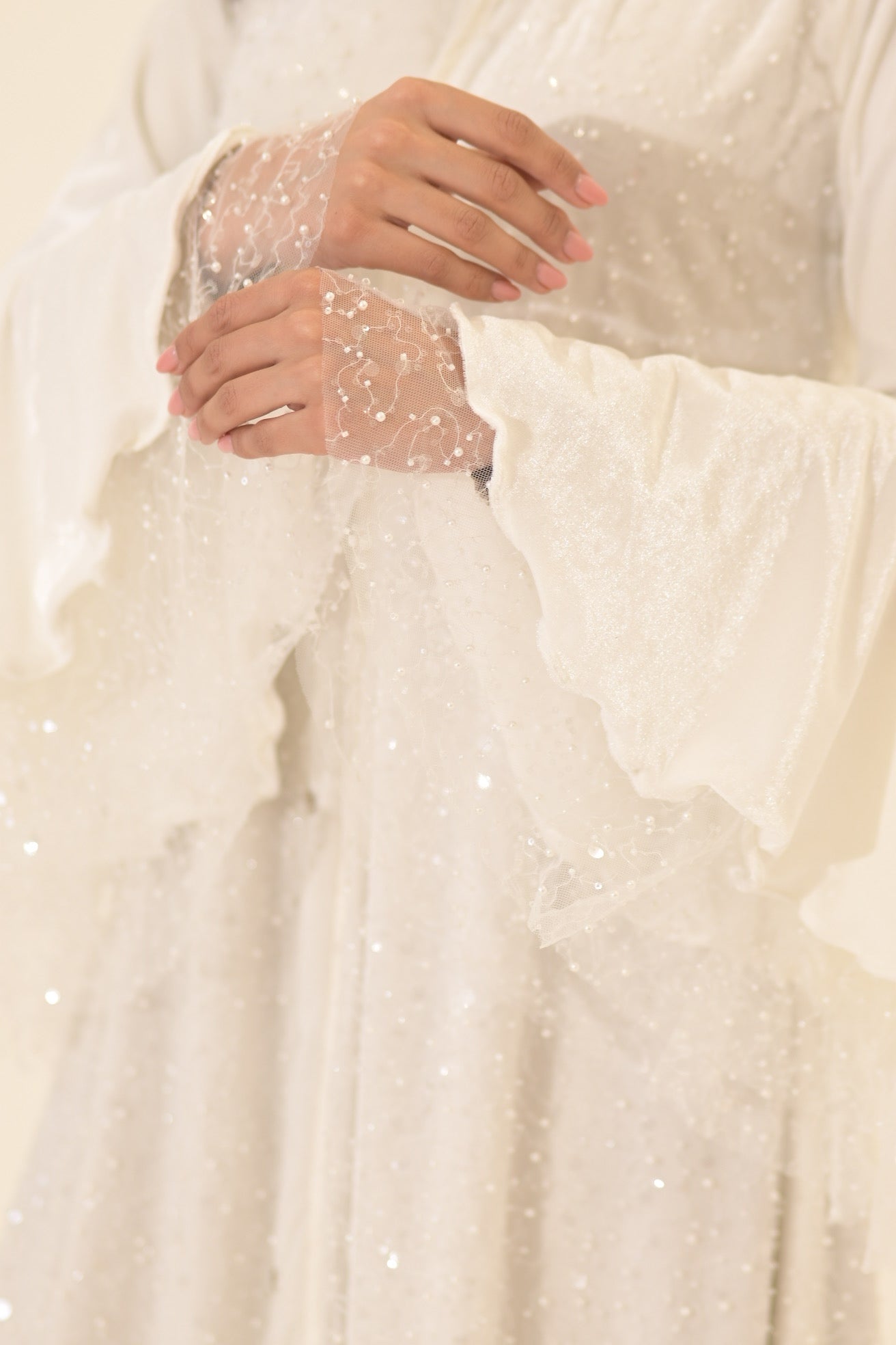The pearls bridal abaya
